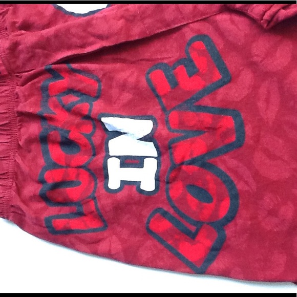 Snoopy Large Red Boxer Shorts Lucky In Love - Picture 2 of 5